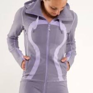 LULULEMON Lilac Coal Wee Stripe Stride Jacket xx